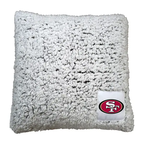 Logo Chair San Francisco 49ers Frosty Throw Pillow