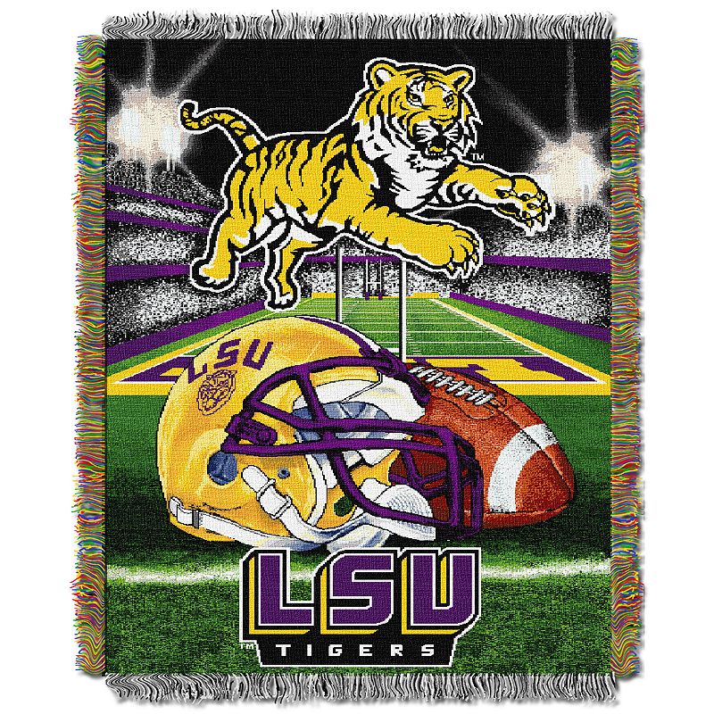 LSU Tigers Tapestry Throw by Northwest