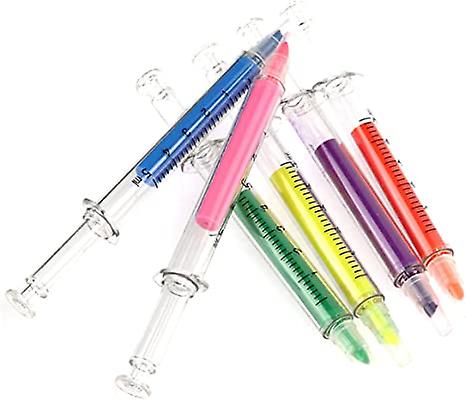 Syringe Pens Ballpoint Gel Pens: Retractable Fun Novelty Pen Black Ink Pens For Nurses Nursing Student School Supplies Stocking Stuffers Random Color