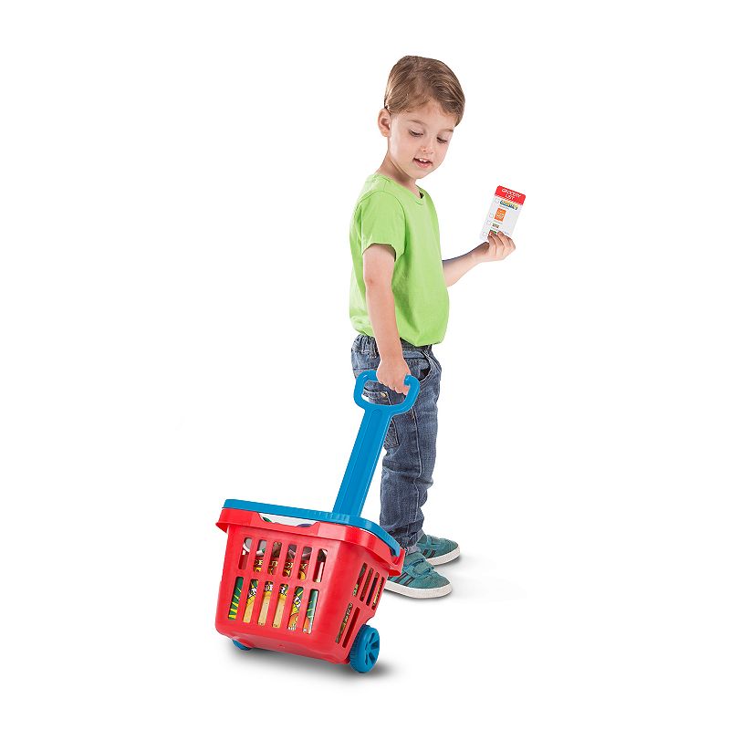 Melissa and Doug Fill and Roll Grocery Basket Play Set