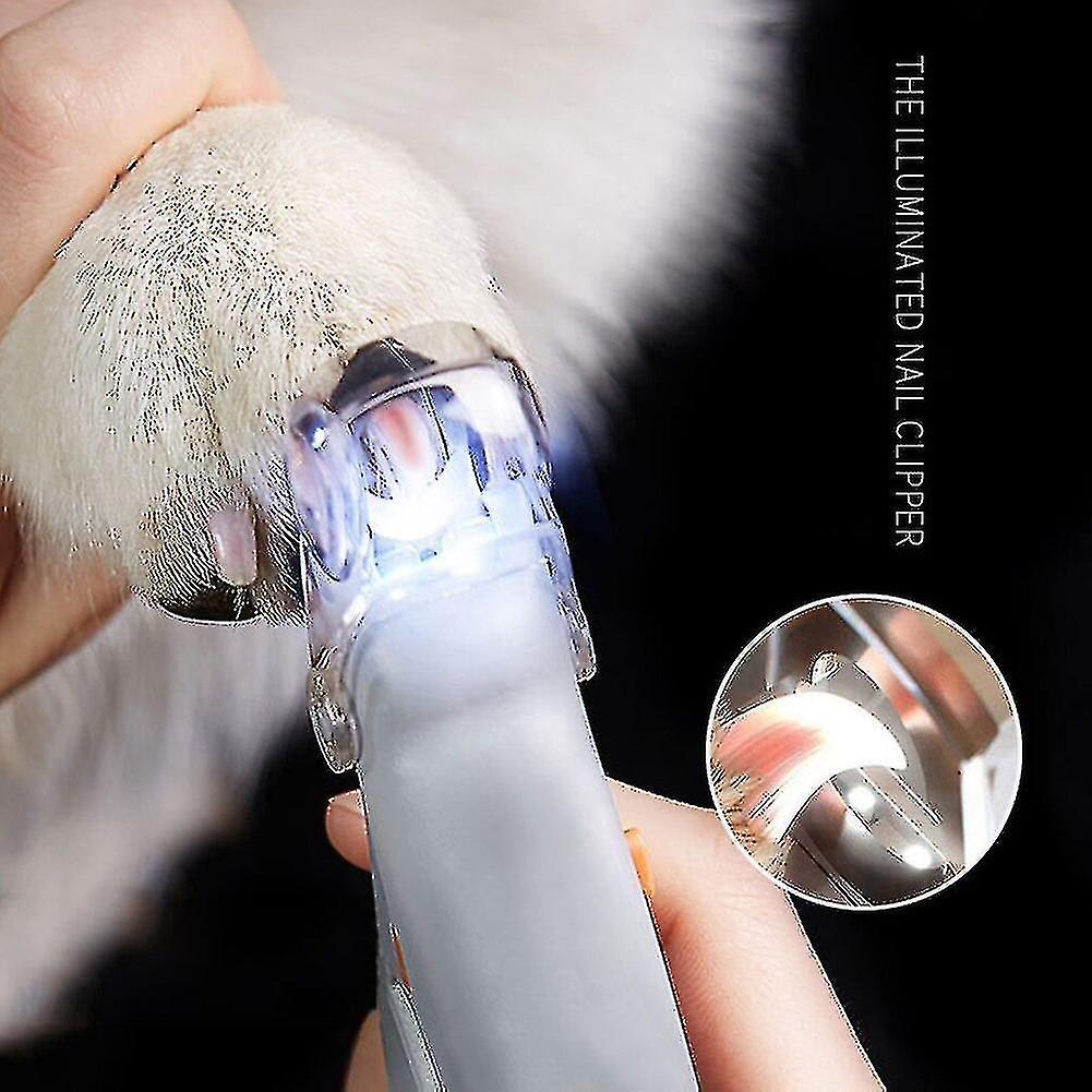 Professional Pet Nail Clipper Scissors Pet Dog Cat Nail Toe Claw Scissors Led Lamp Nail Trimmer Animal Pet Supplies(1pcs)