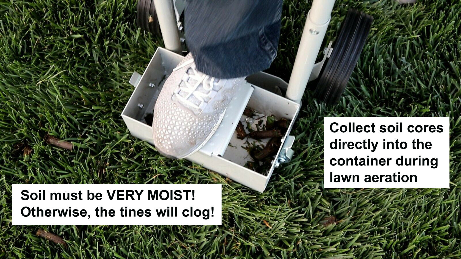 Step 'N Tilt® Core Lawn Aerator Version 3 (with Container)