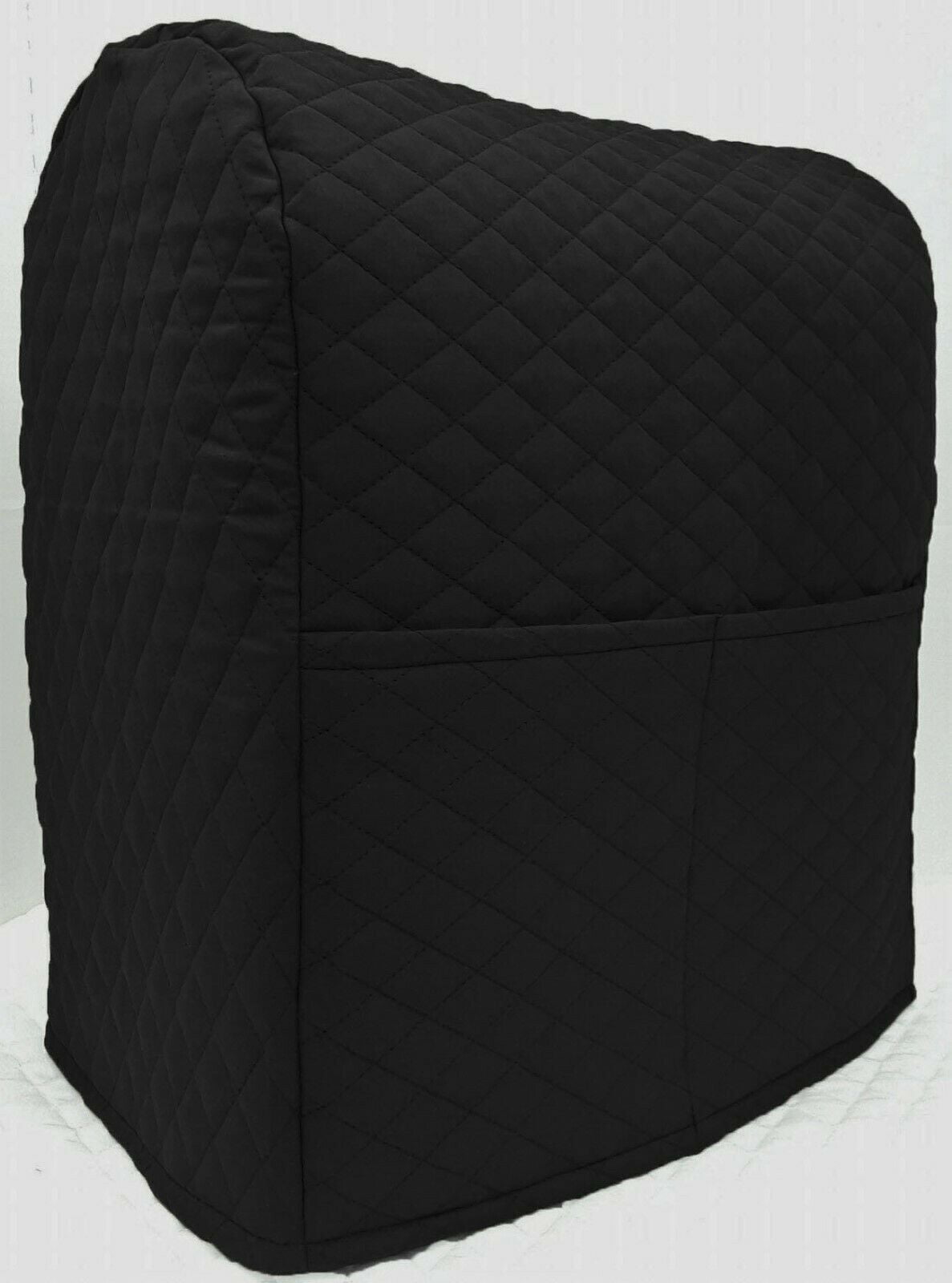 Quilted Cover Compatible with Kitchenaid Stand Mixer by Penny's Needful Things (Black, 3.5 qt Artisan Mini Tilt Head)