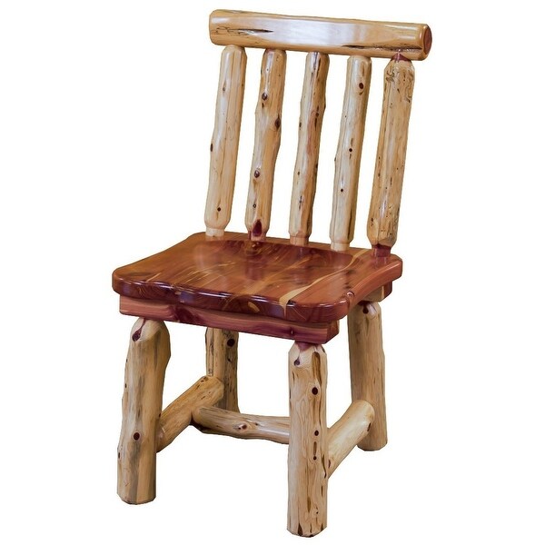 Red Cedar Log Spindle Back Dining Chair