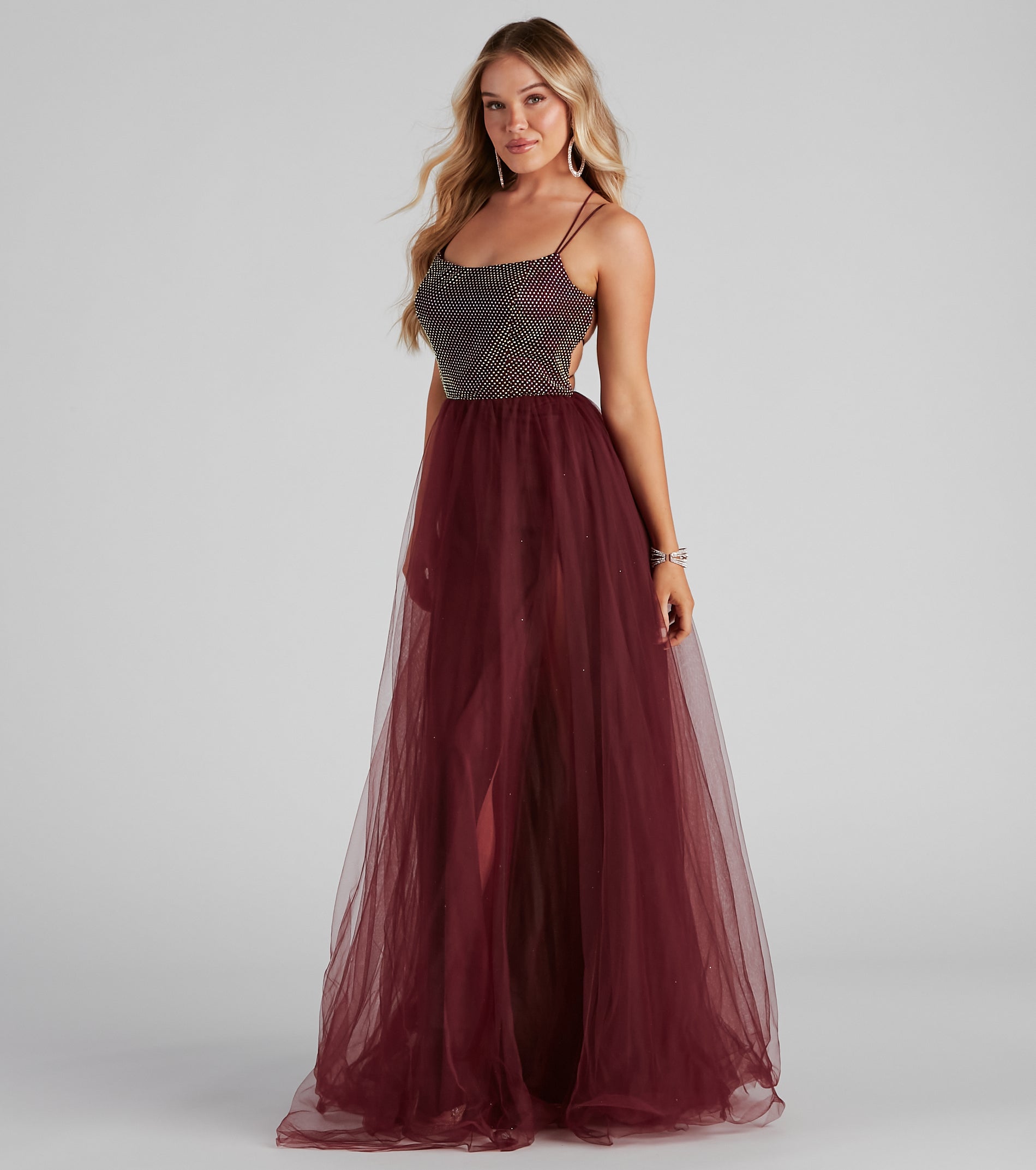 Ruby Embellished Formal Dress