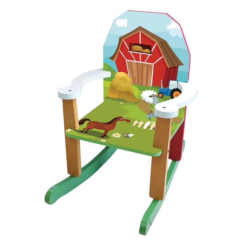 Homewear Wood Farm Kids Rocking Chair