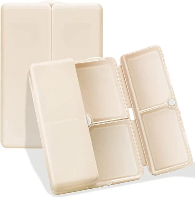 🔥 BIG SALE - 42% OFF🔥- Daily Pill Organizer, 7 Compartments Portable Pill Case Travel Pill Organizer,[Folding Design]Pill Box
