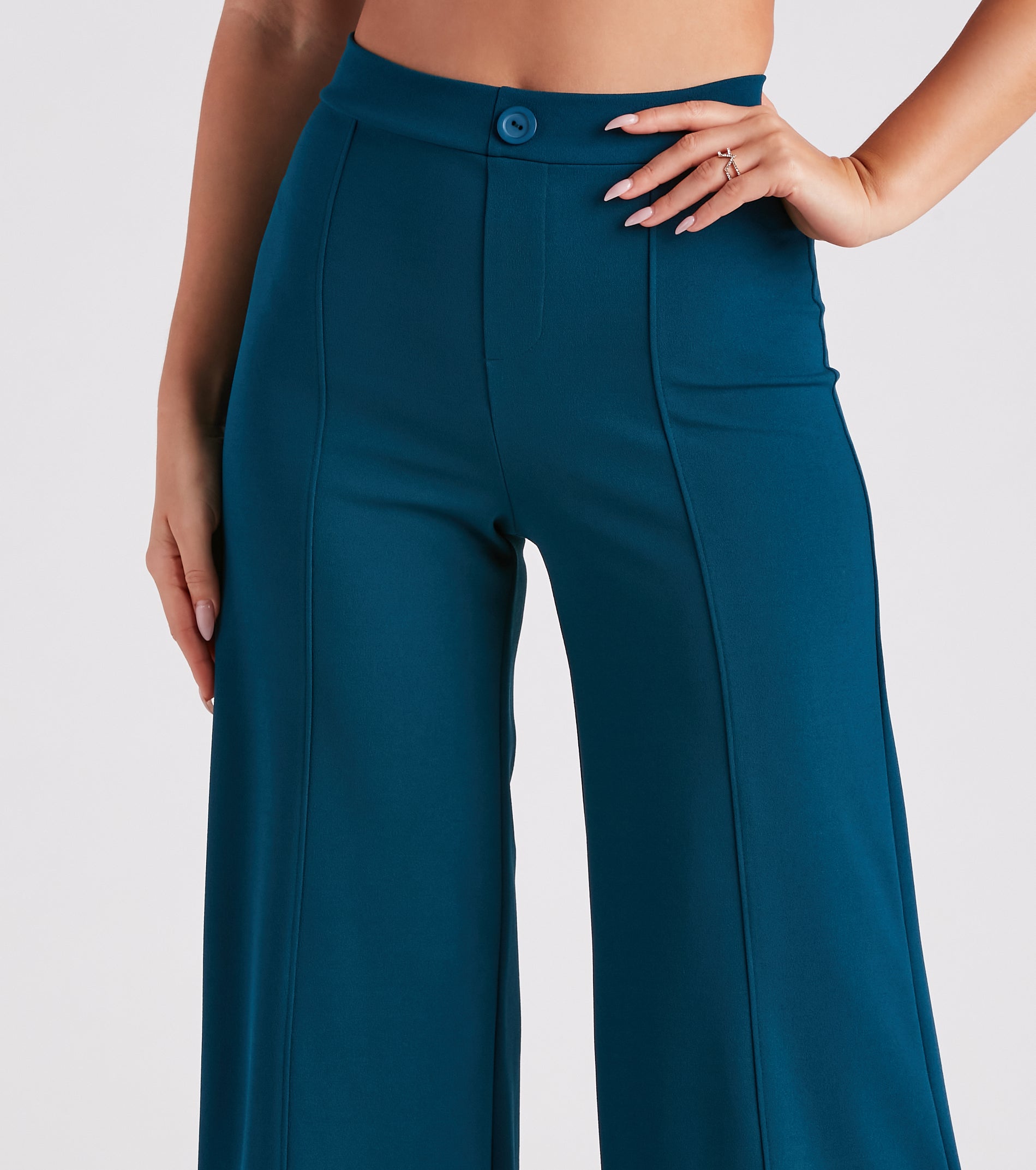 Wrap Around You Crepe Wide Leg Pants