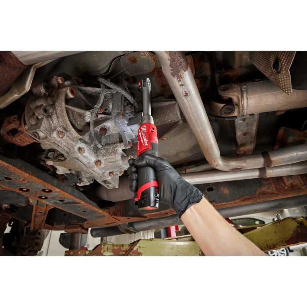 Milwaukee M12 FUEL 12V Lithium-Ion Brushless Cordless 3/8 in. Extended Reach High Speed Ratchet (Tool Only) 2569-20