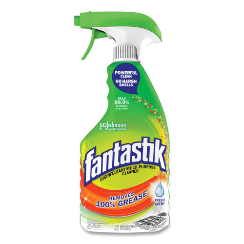 Fantastik Disinfectant Multi-Purpose Cleaner Fresh Scent， 32 oz Spray Bottle， 8/Carton (306387)