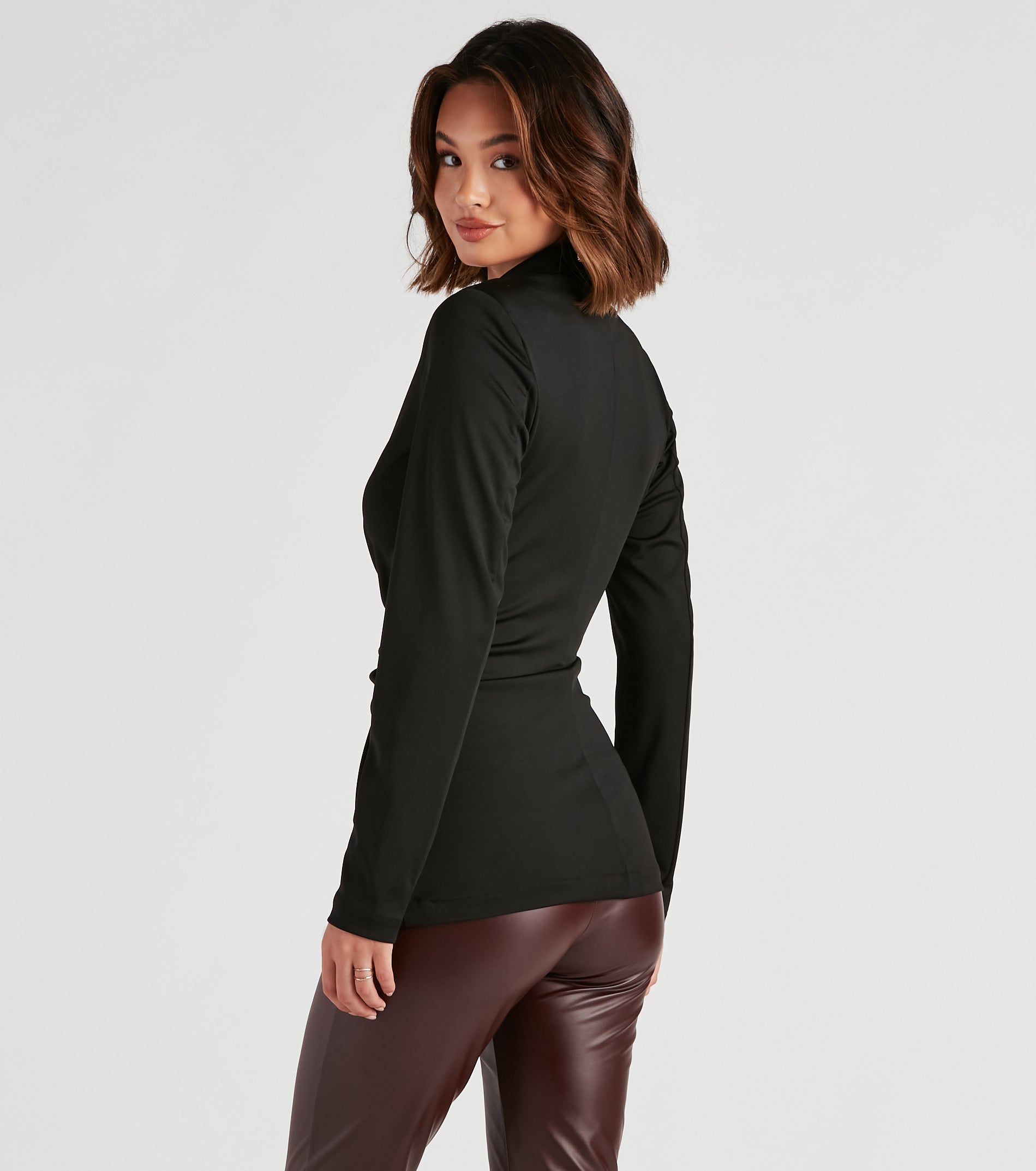 She's The Boss Zip Front Blazer