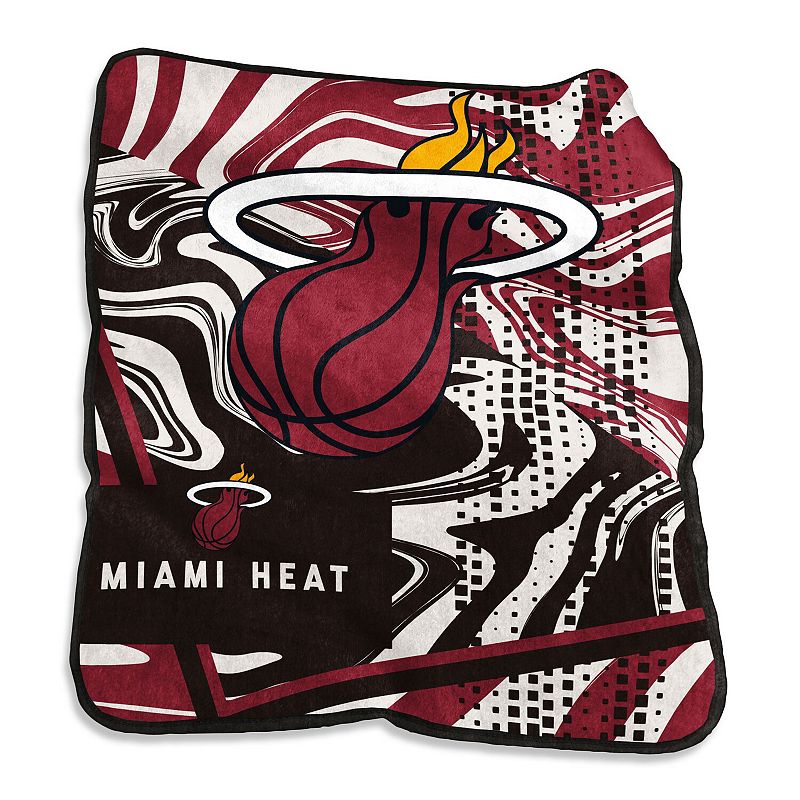Miami Heat 50 x 60 Swirl Raschel Throw Blanket