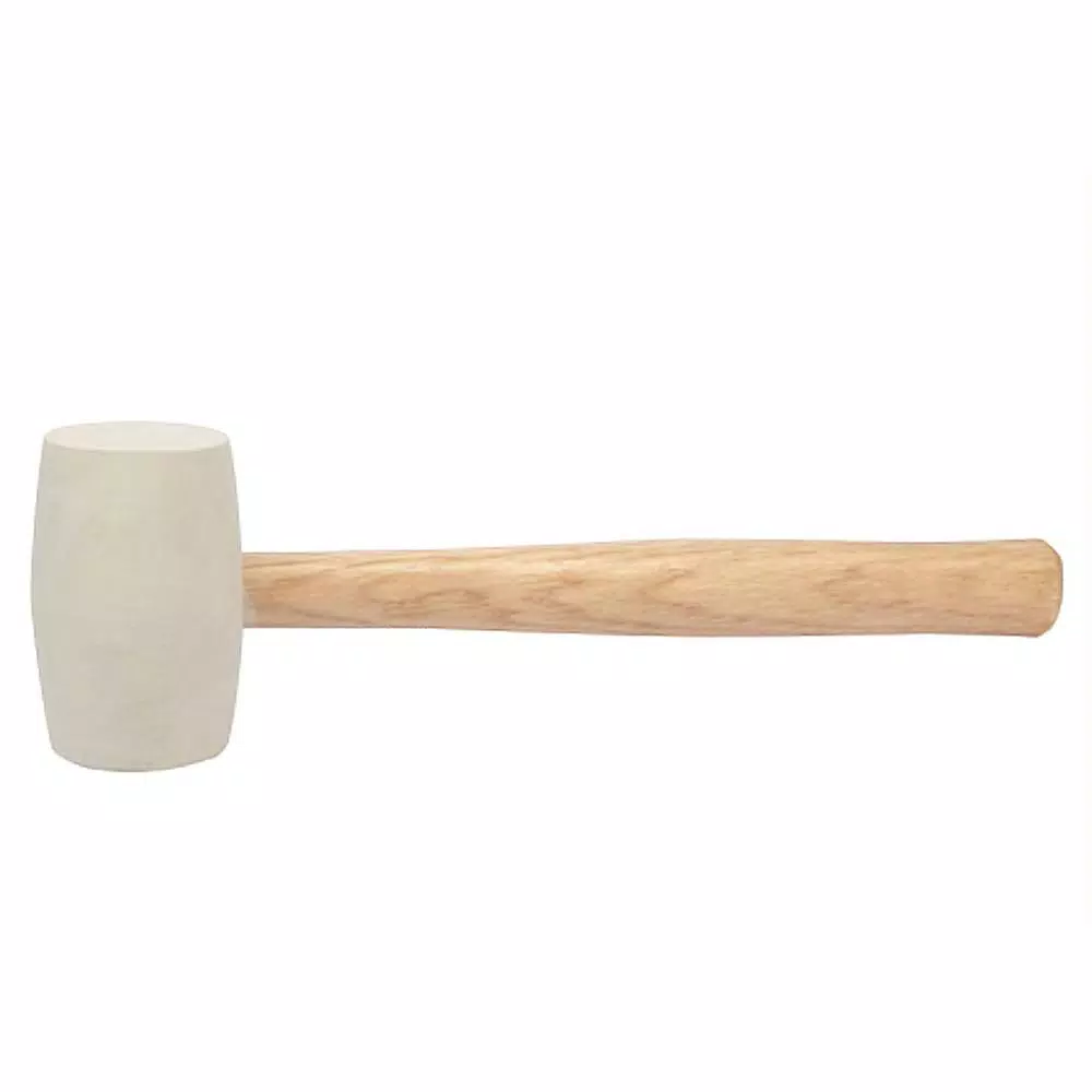 Bon Tool 16 oz. Thrifty White Rubber Mallet with 11 in. Wood Handle and#8211; XDC Depot