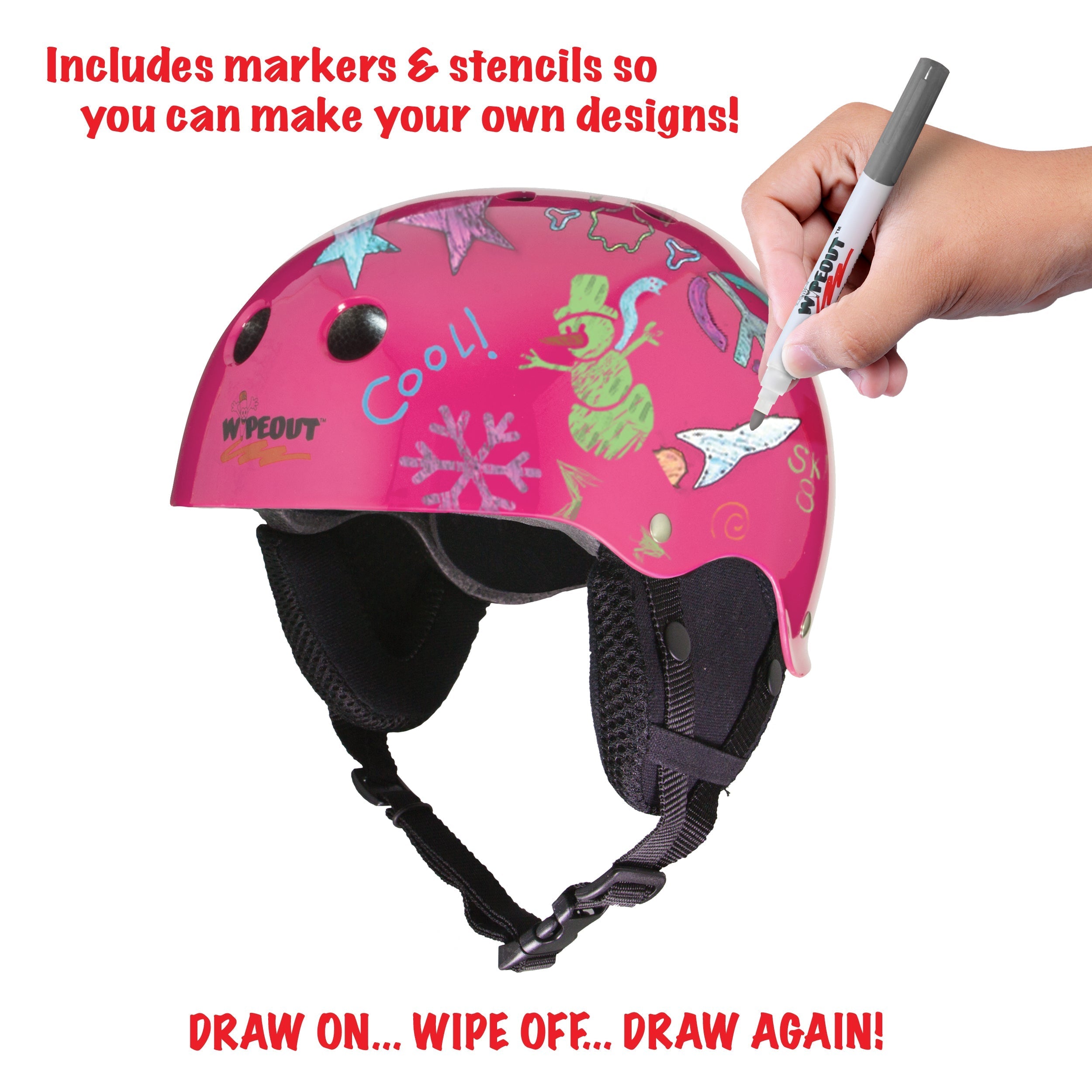 Wipeout™ Dry Erase Snow Helmet