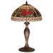 Meyda  37789 Stained Glass /  Table Lamp From The Roses & Scrolls Collection