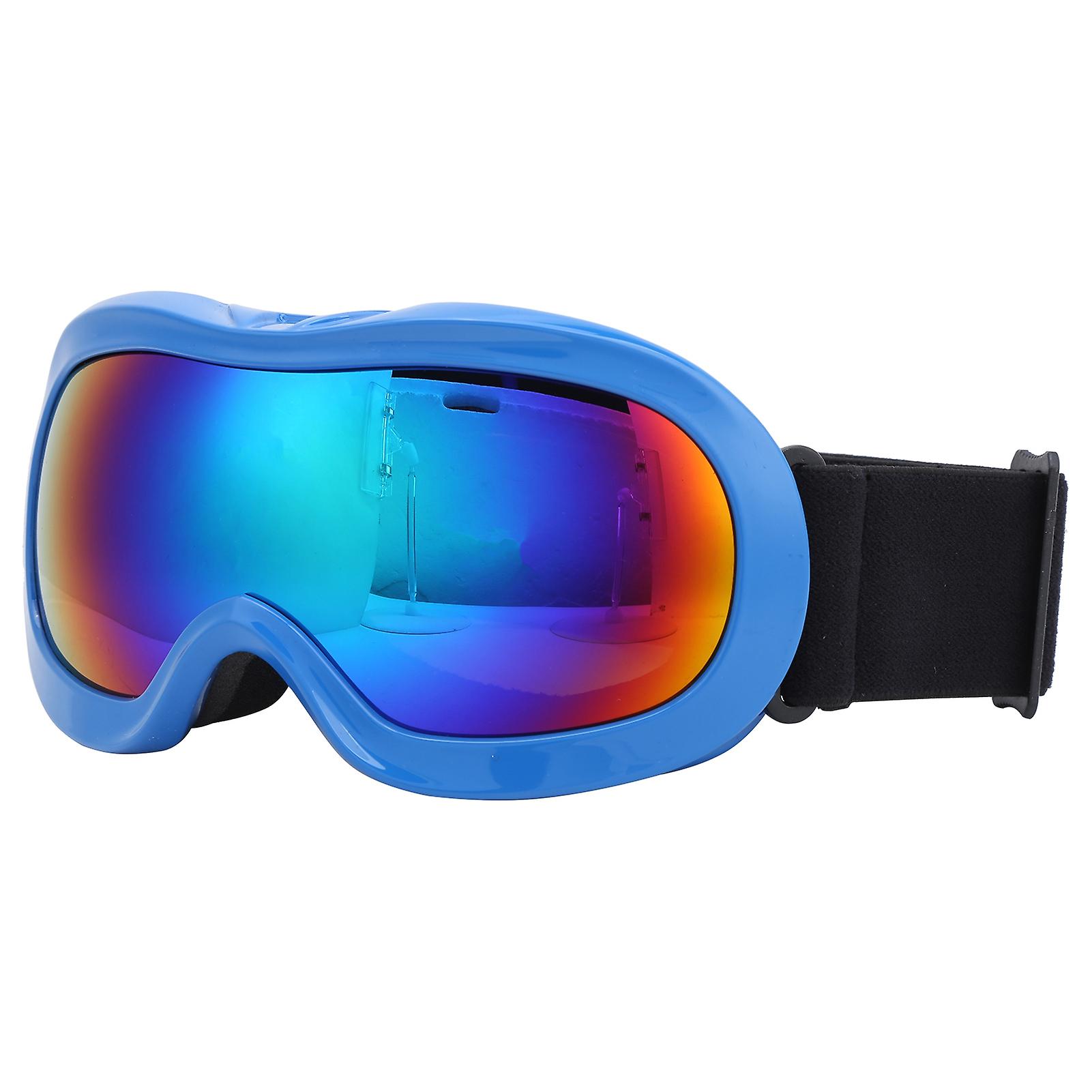 Children Ski Snowboard Goggles Doublelayer Lenses Antifog Uv Protection Snow Gogglesblue