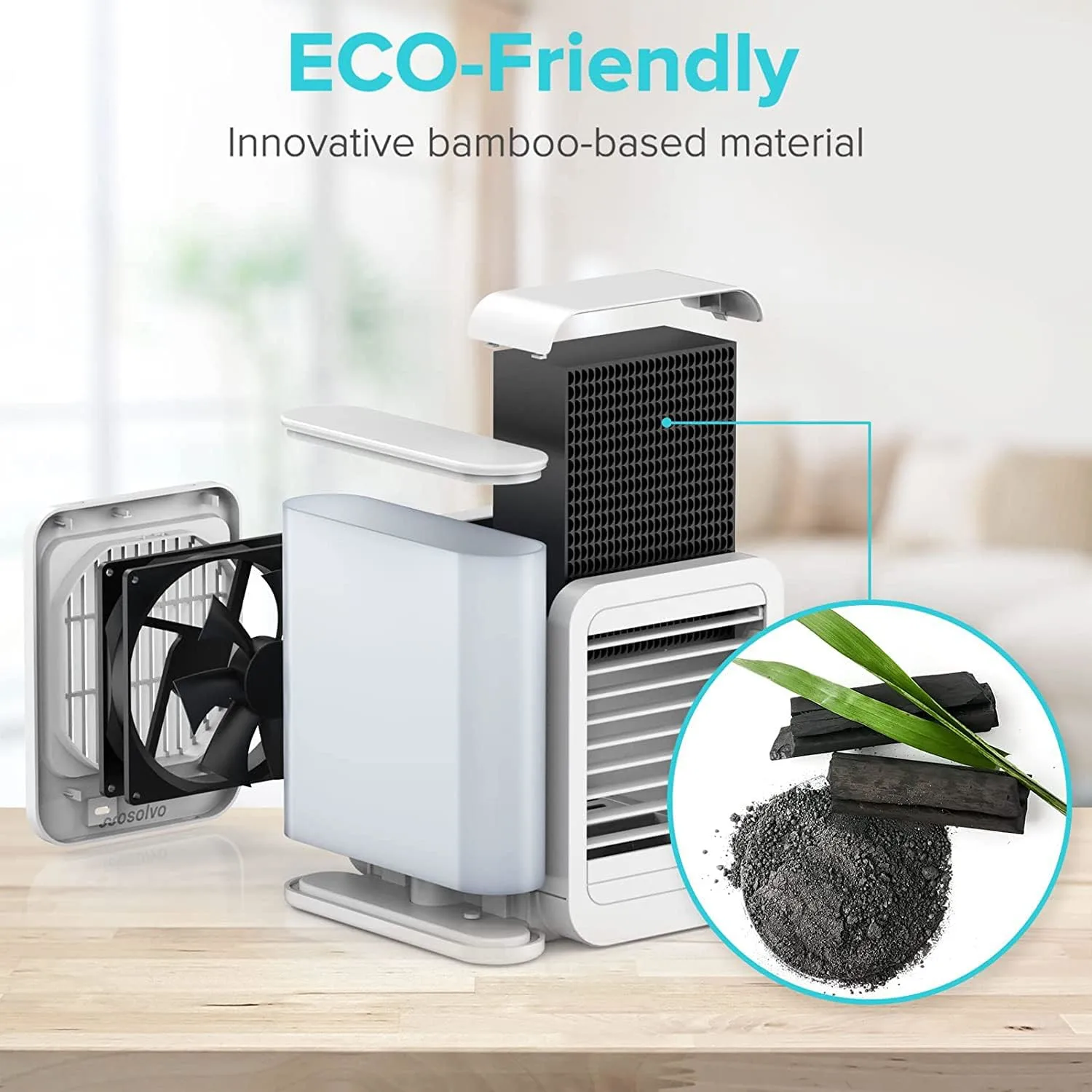 Portable Air Conditioners Fan: 1000ml Evaporative Mini Air Cooler with 3 Speeds, 7 LED Light, Personal Air Cooler Desktop Cooling Fan, Air Conditioner Portable AC Unit for Home Room Office Desk