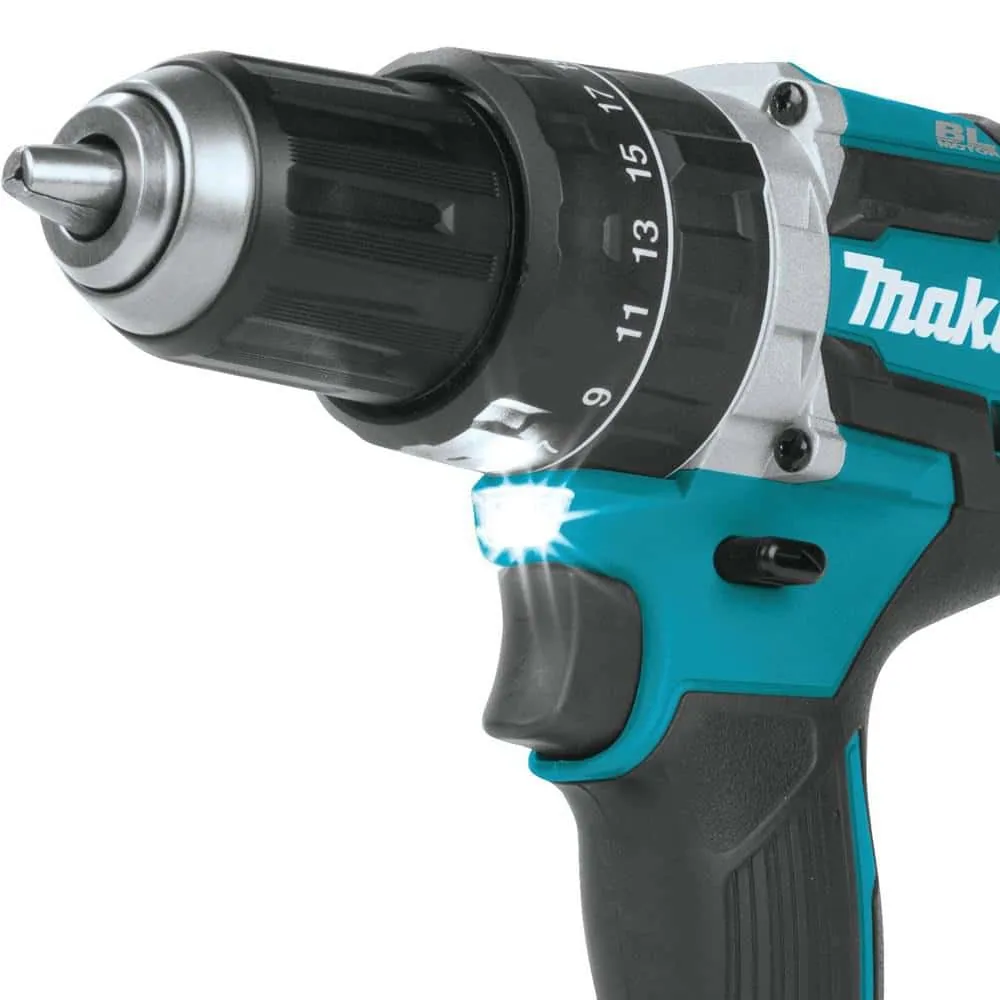 Makita 18V LXT Lithium-Ion 1/2 in. Brushless Cordless Hammer Driver-Drill (Tool Only) XPH12Z