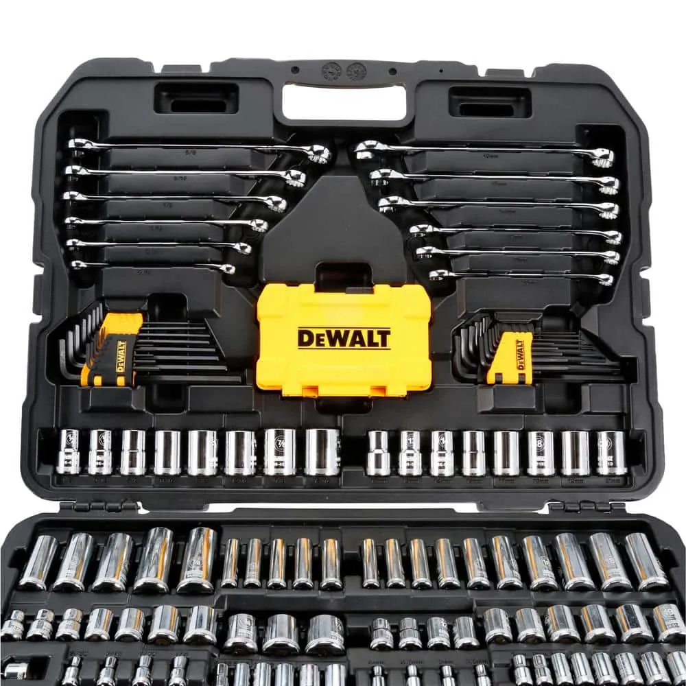DEWALT 1/4 in., 3/8 in. and ½ in. Drive Polished Chrome Mechanics Tool Set (168-Piece) DWMT73803