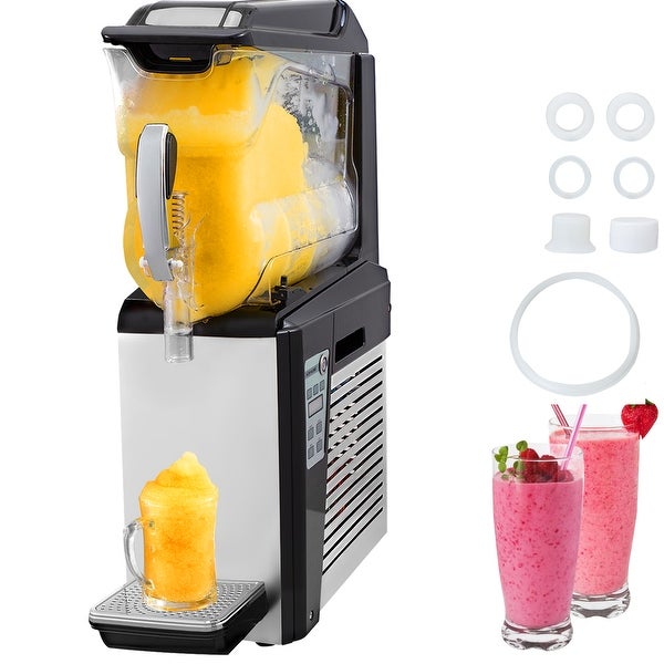 VEVOR Frozen Drink Machine， 10L Single Bowl Commercial Slushy Machine， 600W Slush Drink Maker - - 37838258