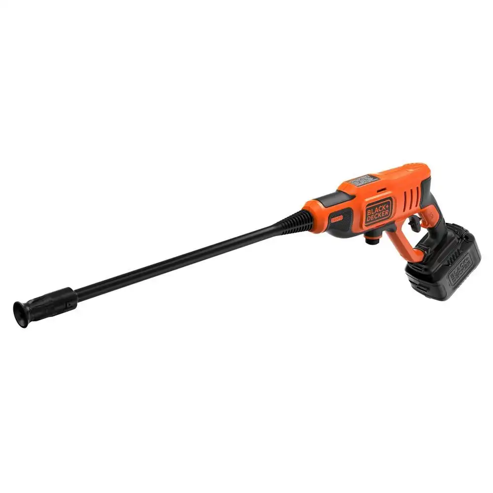 BLACK+DECKER 20V MAX 350 PSI 1.0 GPM Cold Water Electric Pressure Washer with (1) 1.5 Ah Battery & Charger BCPW350C1