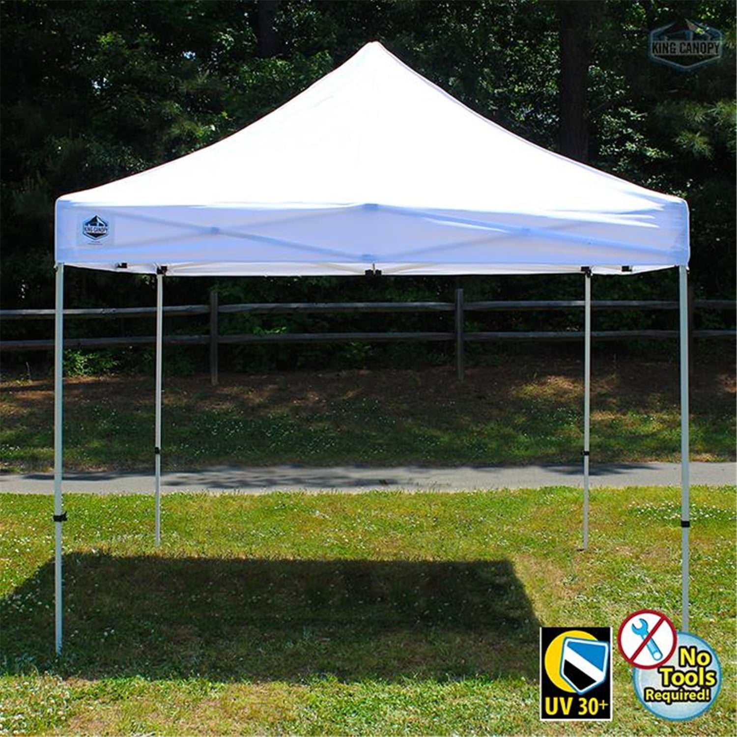 King Canopy Festival Instant Pop Up Tent with Cover-Size:10' x10',Style:White Cover