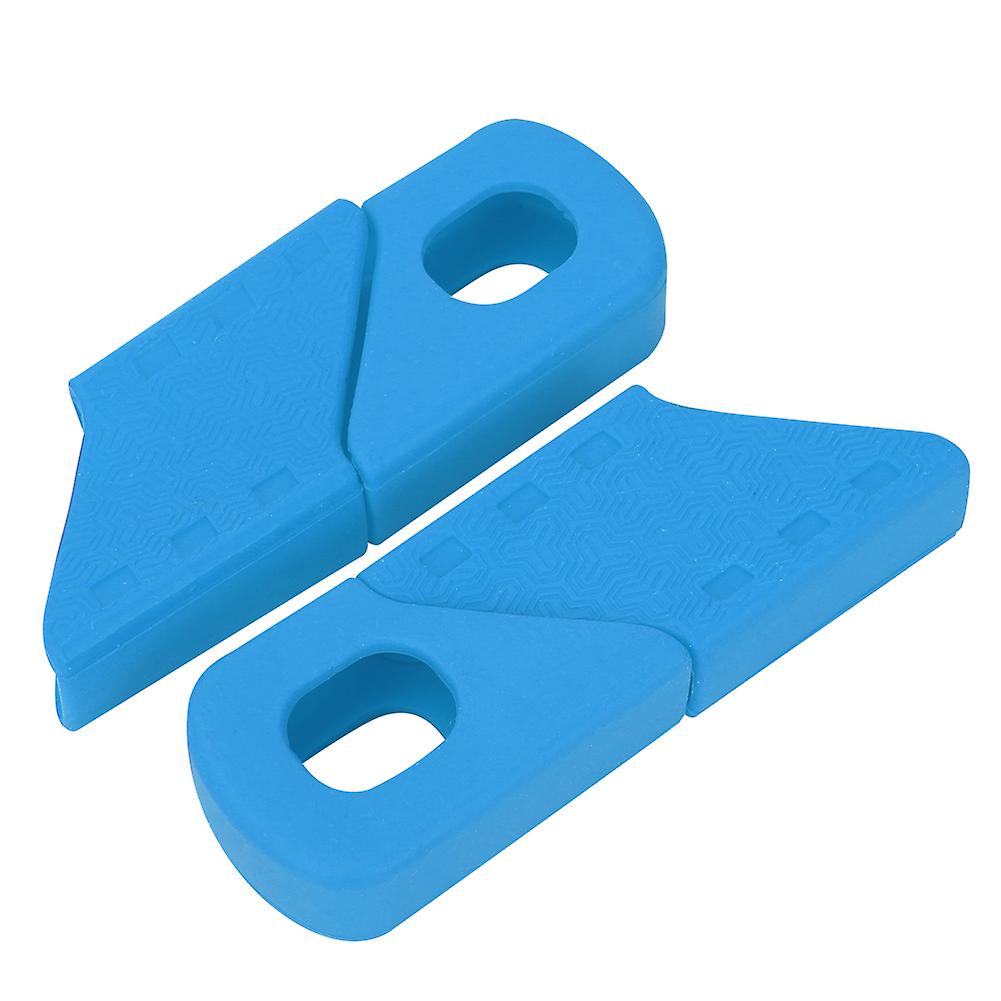 4pcs Silicone Bike Crank Protection Sleeve Arm Boots Protector Bicycle Accessory (blue)