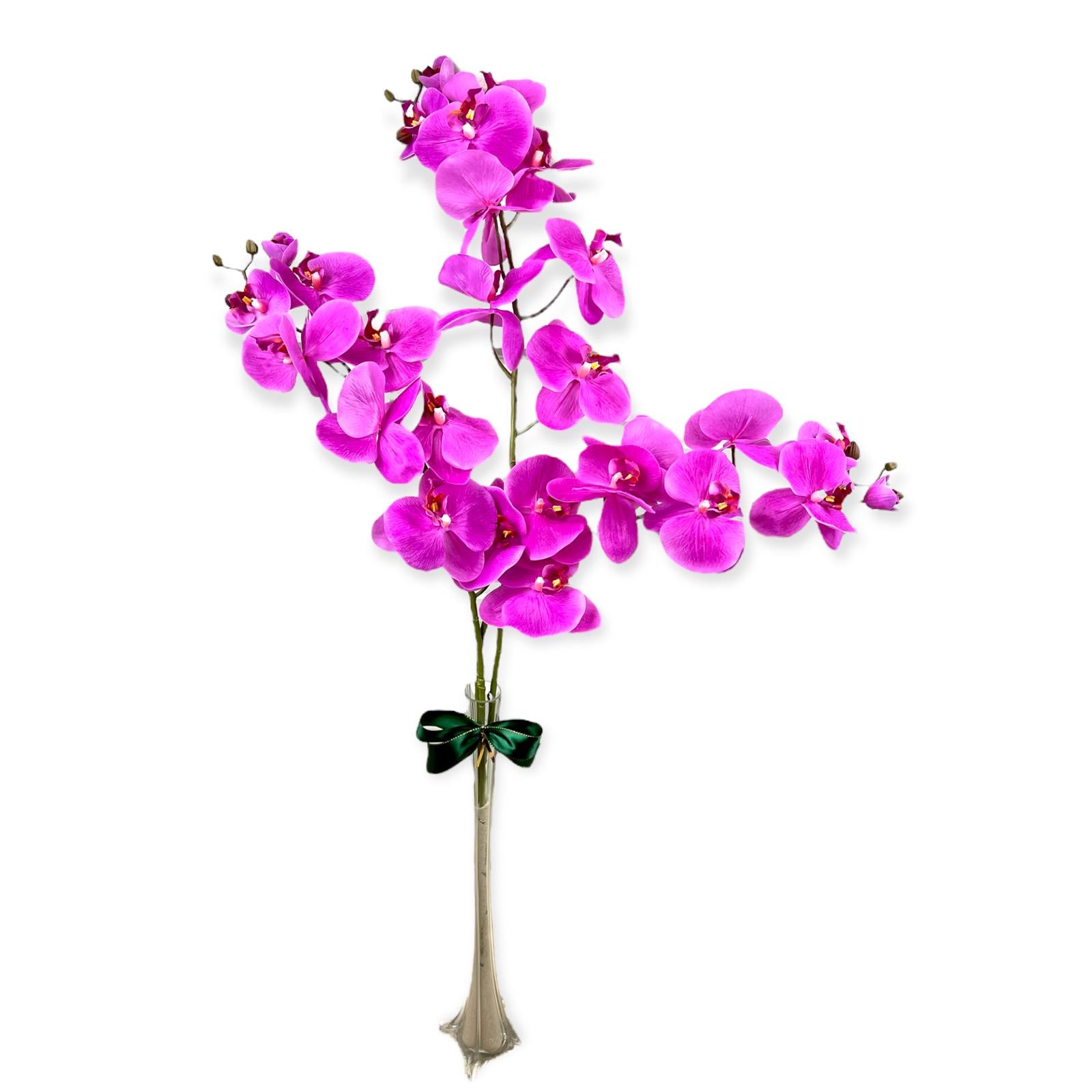 Stunning Artificial Orchids in Glass Vase