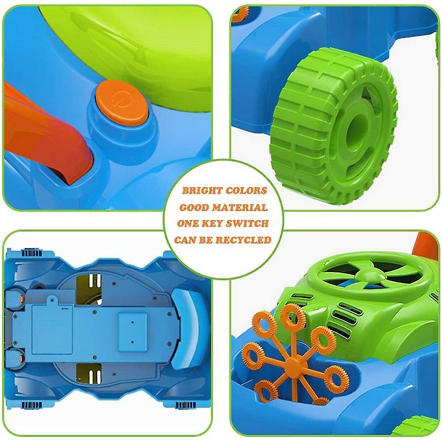 Children's Hand Push Bubble Car Bubble Lawn Mower Outdoor Toy Walker Push Toys For Kids Summer Gift Toy For Children