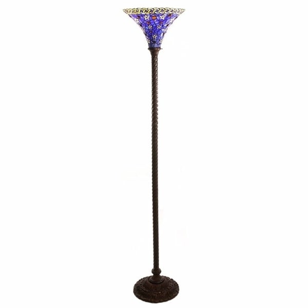 -style Blue Star Torchiere