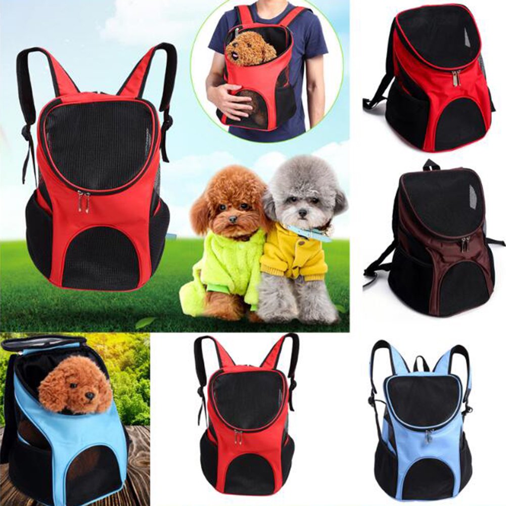 Portable for Cat for Carrier Bag Backpack Space Capsule Breathable Pet Traveler Knapsack for Puppies Bunny Travel Hiking, Red