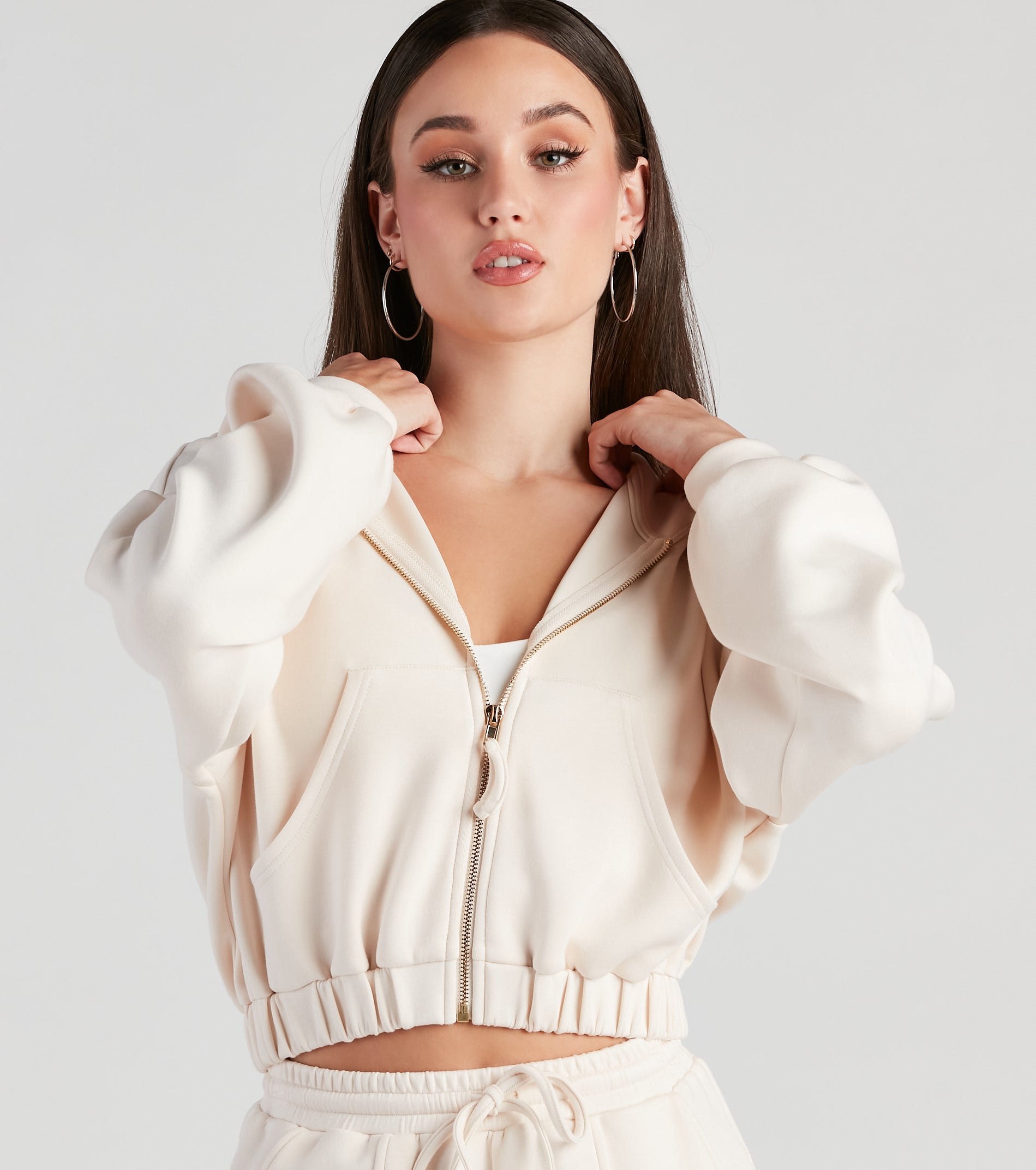 Trendsetting Babe Zip-Up Hoodie