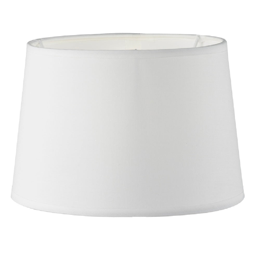 Britalia BR50371001 White Ceramic Vintage Retro Table Lamp with White Shade 29cm