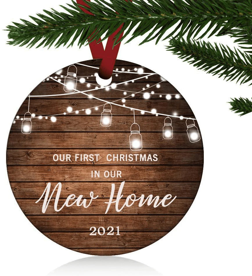 ZUNON First Christmas in Our New Home Ornaments 2021 Our First Christm