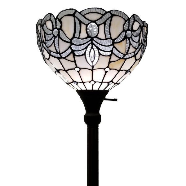  Style White Torchiere Floor Lamp 72