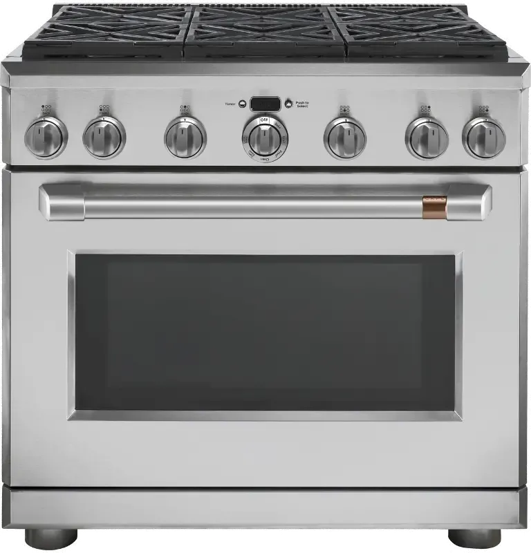 Cafe 36 Inch Gas Smart Range - 6.2 cu. ft. Stainless Steel
