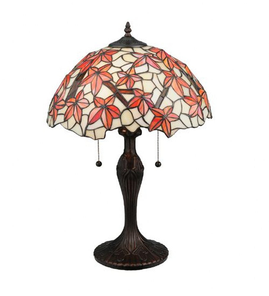 Meyda  114388 Vintage Stained Glass Coastal 22" H Starfish Table Lamp - MultiColor