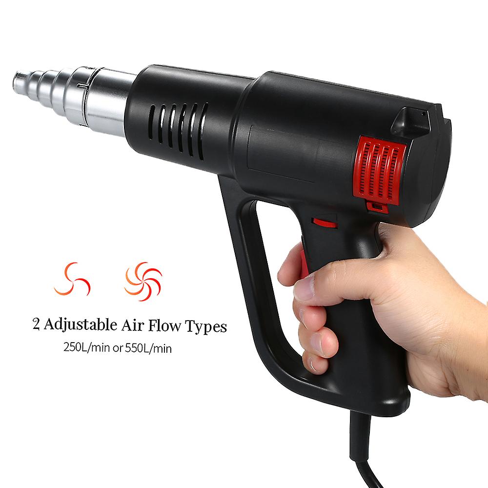 2000w Industrial Fast Heating Hot Air Gun High Quality Handheld Heat Blower Electric Adjustable Temperature Heat Gun Tool No.298099
