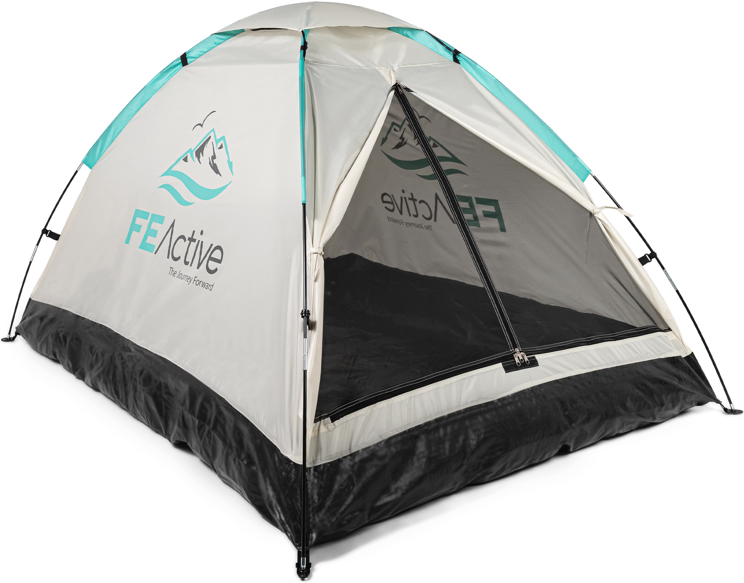 FE Active - 1 to 2 Person Tent with Screened Entrance and Easy Quick Setup That is Water Resistant for Outdoors， Camping， Backpacking， Hiking， Trekking | Designed in California， USA