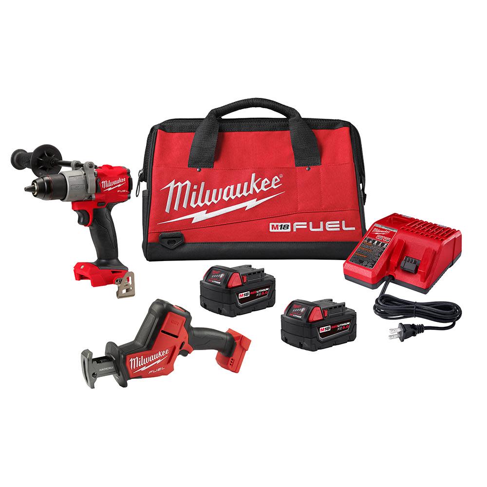 Milwaukee M18 FUEL 1/2 Hammer Drill Kit with HACKZALL