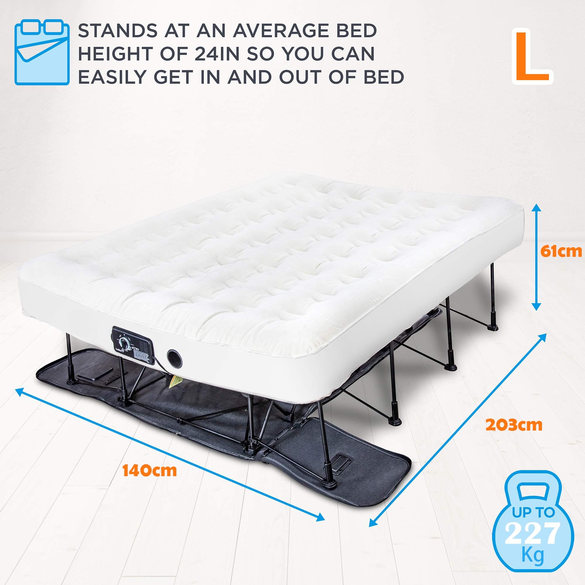 (Special discount 70% off) Portable and fast inflating Inflatable bed with support🛏️