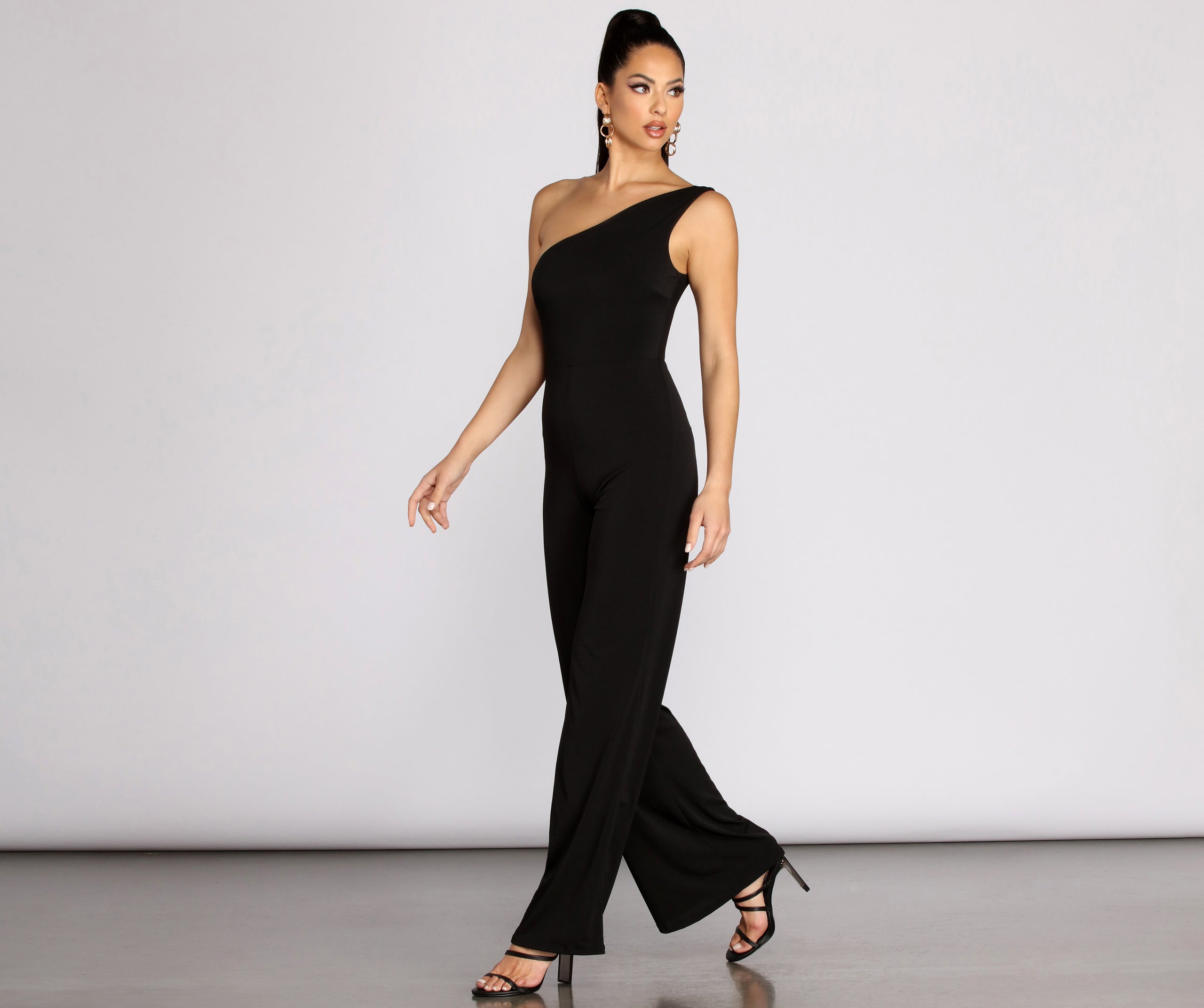 Watch And Learn One Shoulder Jumpsuit