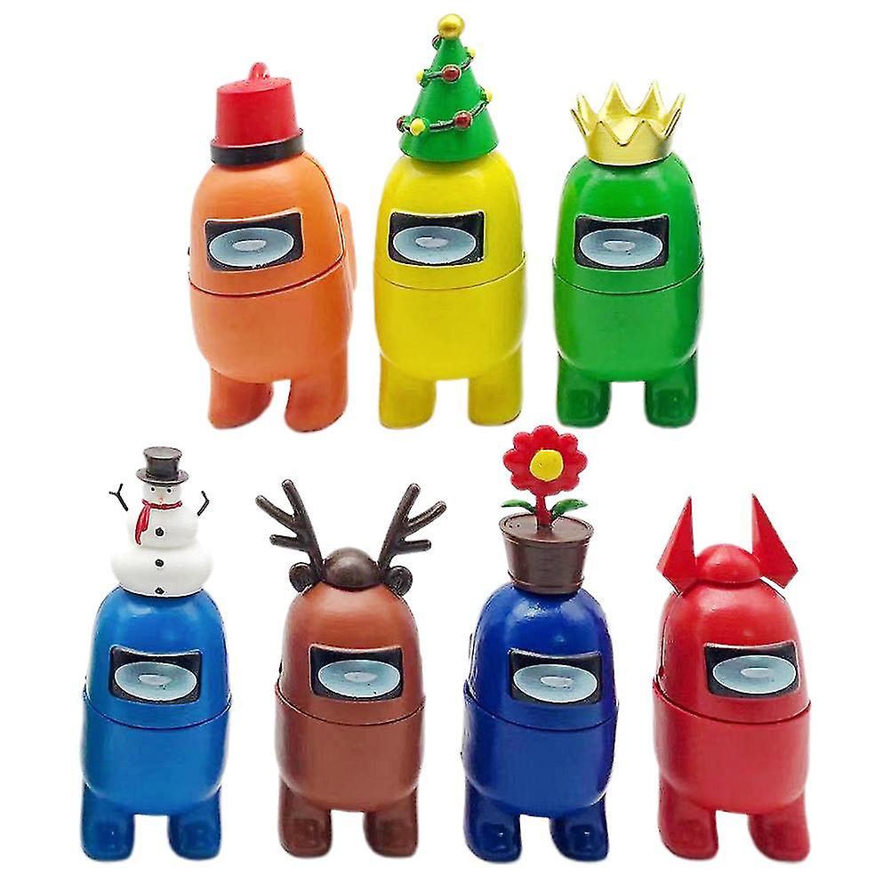 7PCS Christmas Animal Dolls Game Toys Home Car Decoration Gifts for Game Fans