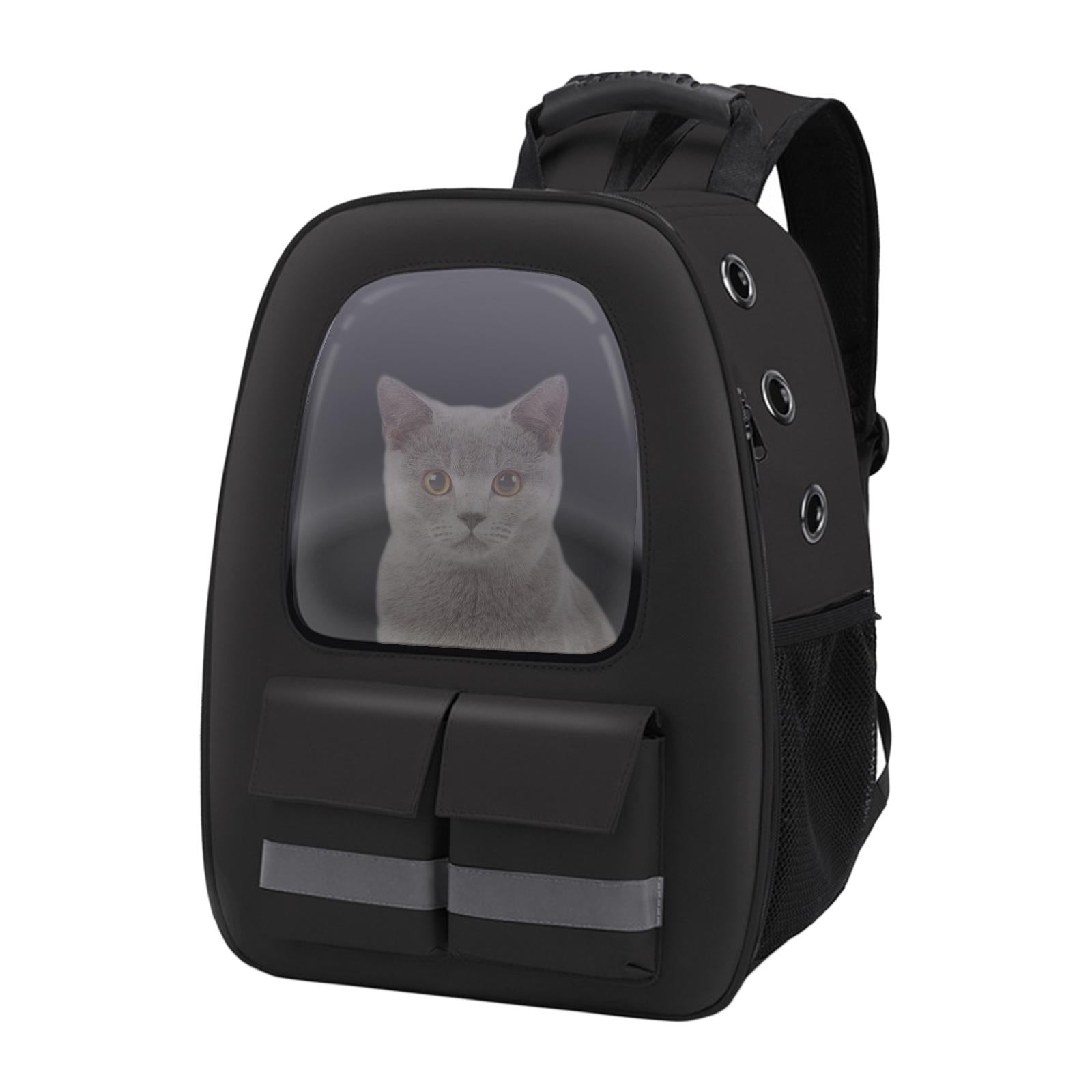 2pcs Portable Cat Carrier Backpack Large Pet Backpack Travel Outdoor Hiking