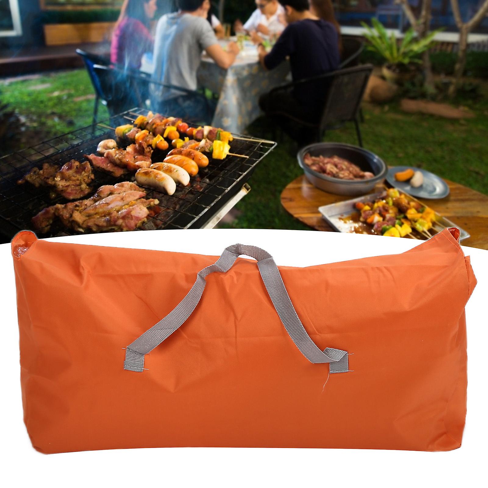 Bbq Tools Storage Bag，  Portable Grill Tool Carry Bag， Grill Storage Bag Oxford Cloth Portable Carrying Bag For Outdoor Picnic Family Gatherings