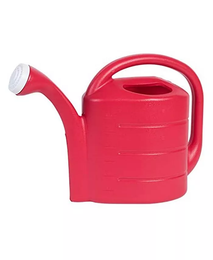 Novelty Deluxe Plastic Watering Can， Red， 2 Gallons