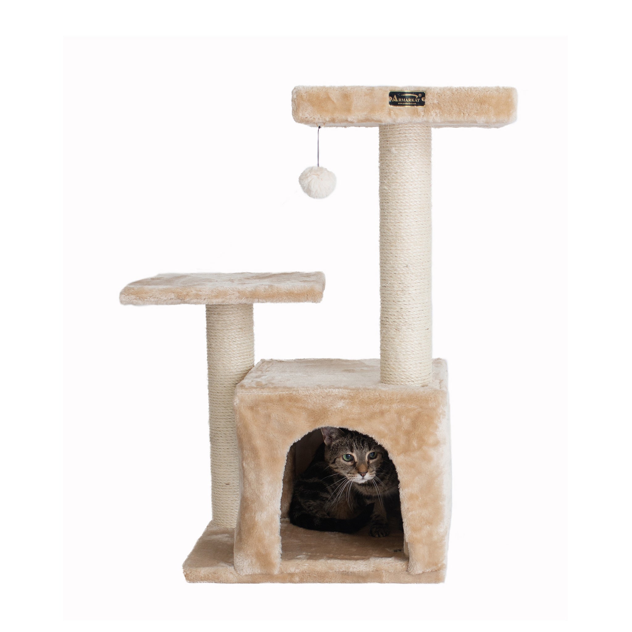 Armarkat Classic real wood Cat Tree A3207， 32-inch Beige