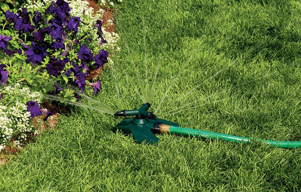 Orbit Revolving 3-Arm Lawn Sprinkler for Yard Water - Watering Sprinklers, 91604