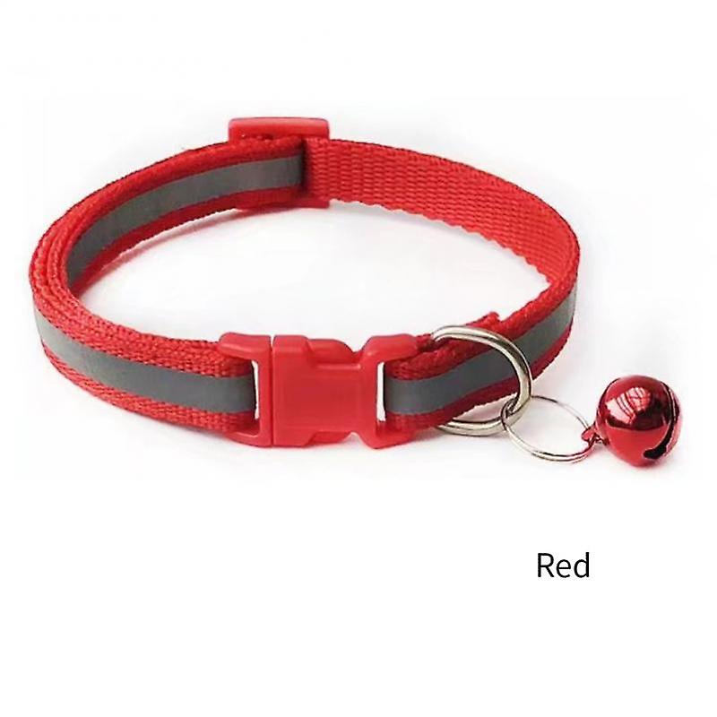 Nylon Pet Collar For Cat Dog Reflective Collar Anti-lost Colorful Pet Supplies Adjustable Cat