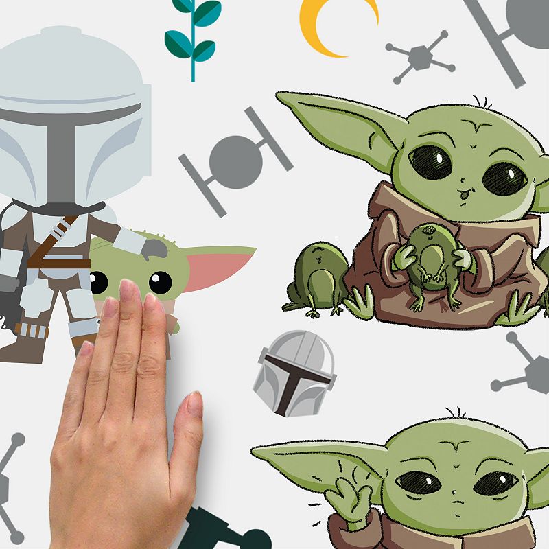 Star Wars The Mandalorian The Child aka Baby Yoda Peel and Stick Wall Decal 24-piece Set by RoomMates